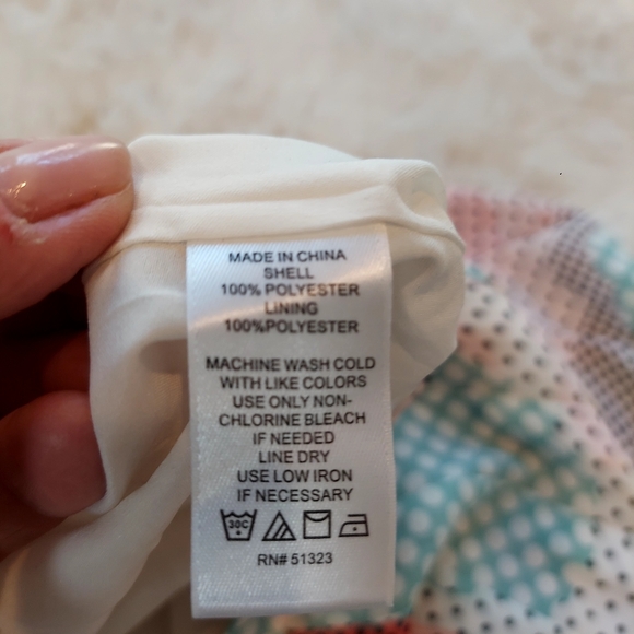 1 State Mini Skirt Polka Dot Print Side Zip Multi Color Sz S - Picture 12 of 12